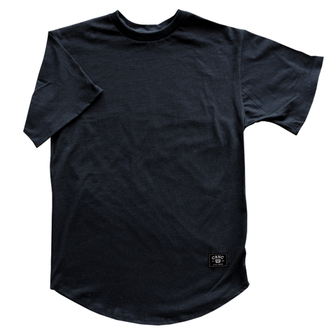 Black Blank T Shirt - Medium