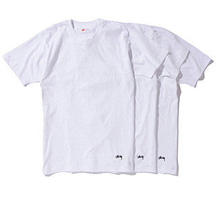 3 Pack White Blank T Shirt - Medium